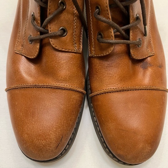 THE RAIL Cap Toe Chukka Brown Leather Ankle Boots Size EU‎ 43M (US 10) main image 5